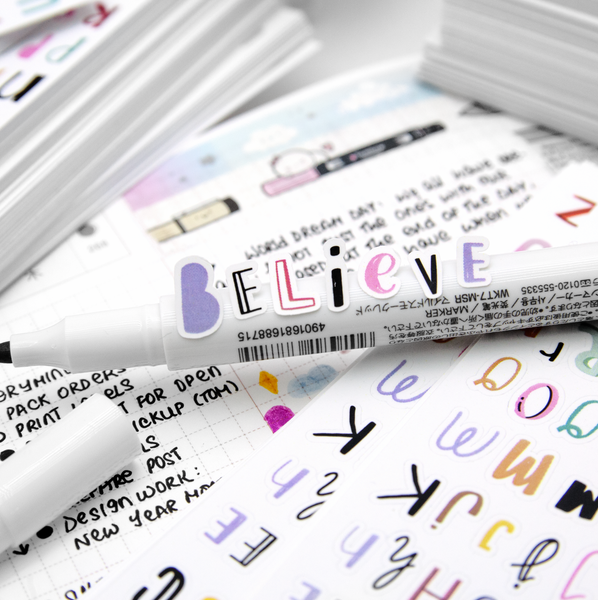 Letters stickers, alphabet stickers