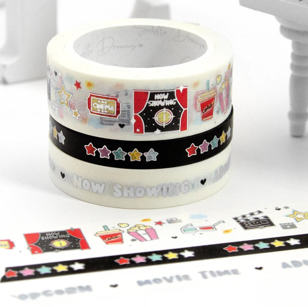 Movie Time washi, Movie star planner washi