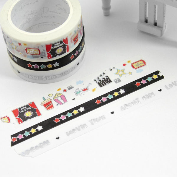 Movie Time washi, Movie star planner washi