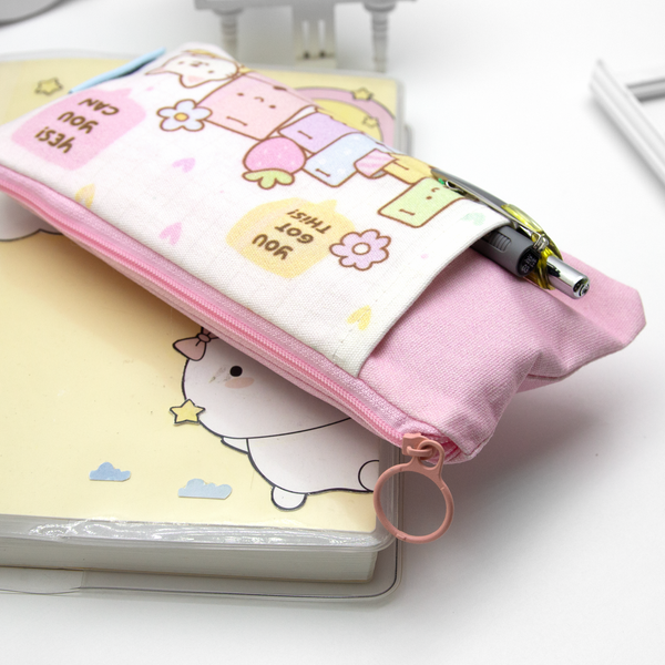 Planner stack kitty pencil pouch, cat stationery