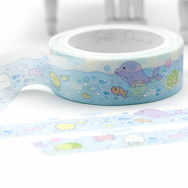 Sea dreams washi, ocean life, underwater life washi tape