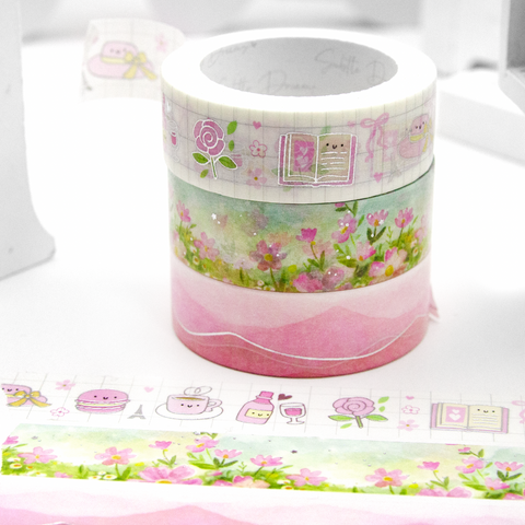 Pink Flutter washi