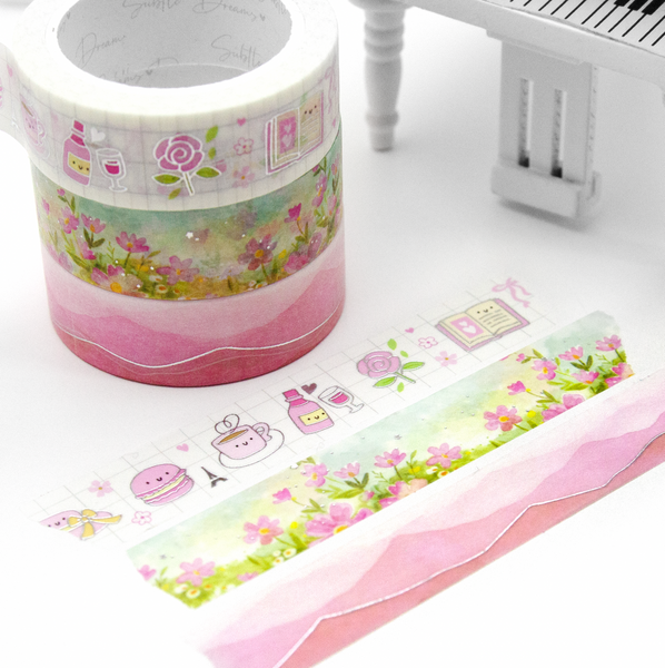 Pink Flutter washi