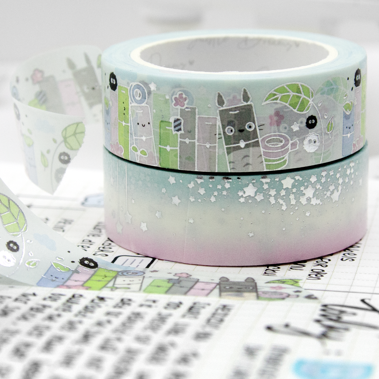 Totoro planner stack washi, star city Vol.12