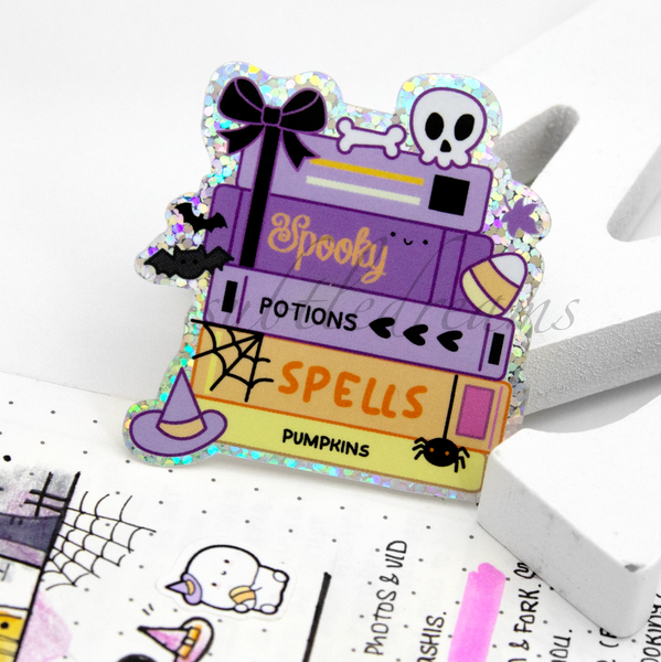 Spooky vibes halloween vinyls- set of 2