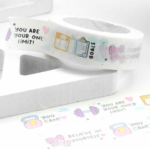 Daily workout motivation washi