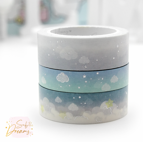 Minty breeze, cloud washi